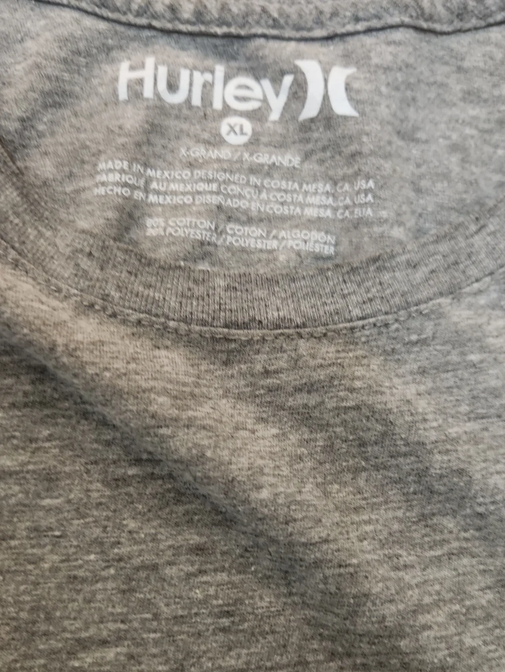 2 Hurley T-Shirt Bundle Men's XL Extra Large Gray Graphic Faded Logo - Picture 10 of 11